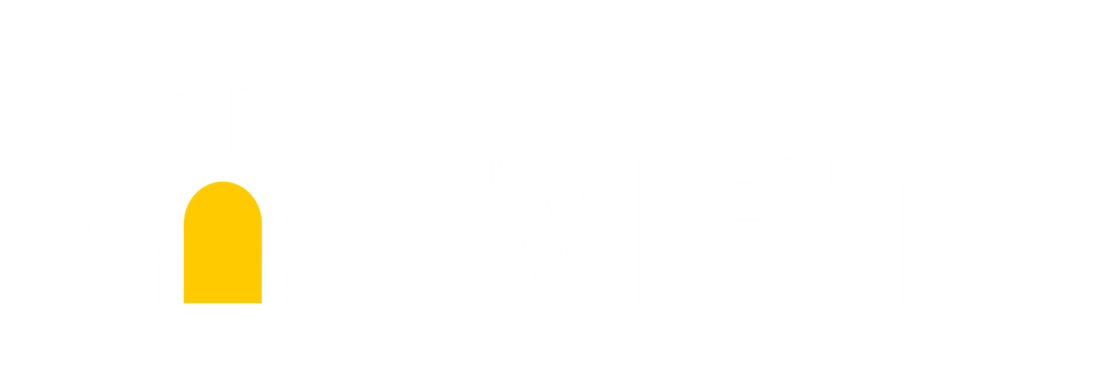 TVIRTI rūsiai logotipas baltas