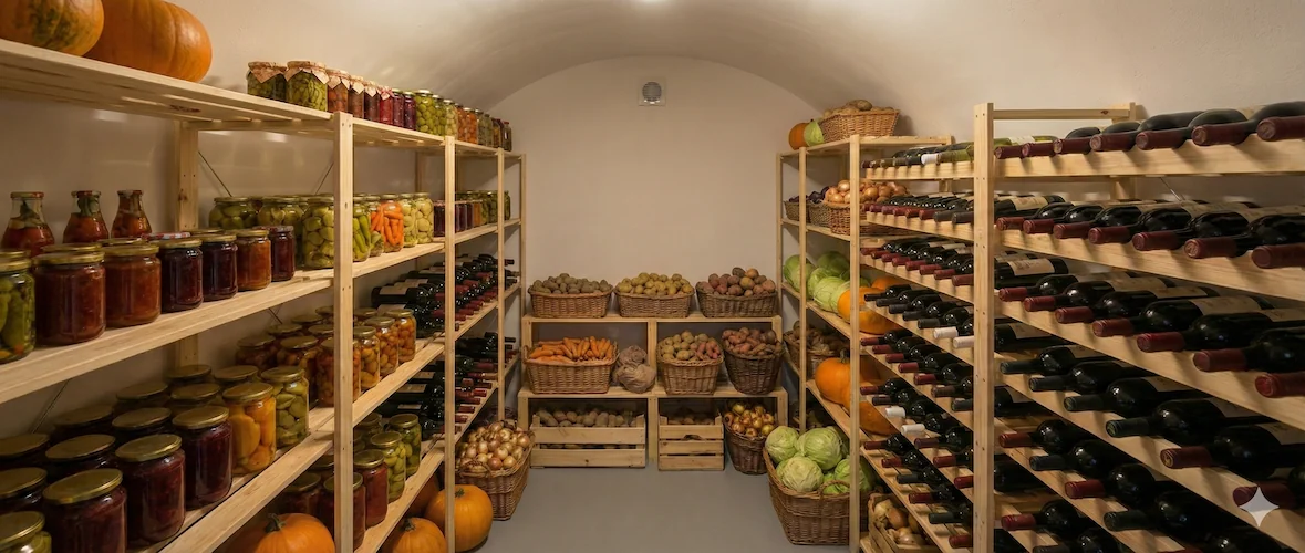 TVIRTI vyno ir daržovių rūsys