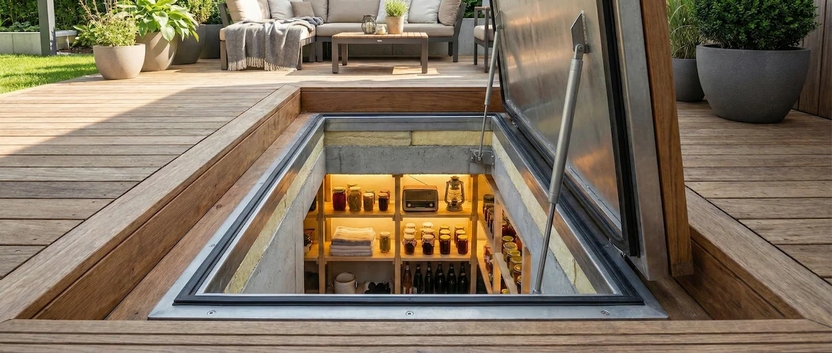 TVIRTI monolitinis rūsys-priedanga, slėptuvė ir bunkeris