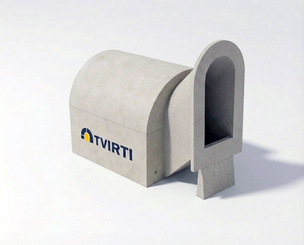 TVIRTI M5 monolitinis rūsys – pagrindinė gaminio nuotrauka su logotipu.